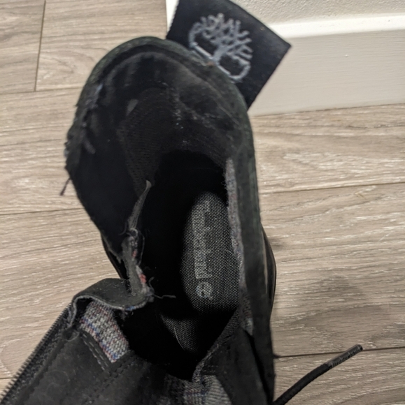 Timberland High Sienna Waterproof side zip stacked heel lace up Chelsea boots - Picture 8 of 13